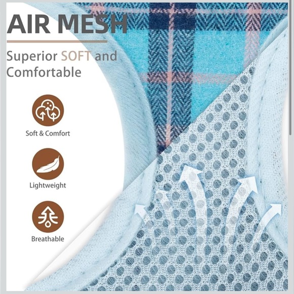 PUPTECK Soft Mesh Dog Harness and Leash SetComfort Padded Vest No Pull Harnesses - Picture 2 of 5